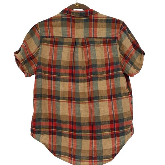 Toad & Co Womens Size M Camp Cove Shirt Button Plaid Organic Cotton - Picture 3 of 10